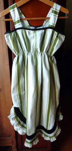 Robe bretelles ancienne - robe,